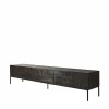 Outlet Ethnicraft Tabwa mediabänk Svart teak 51x240 cm