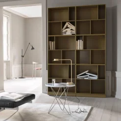 OX Denmarq Tall Mini O Table soffbord Marmor grå rostfritt stativ
