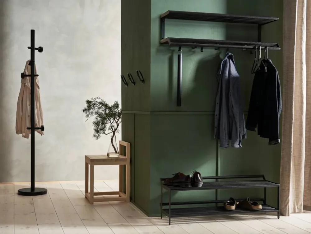 Clearance Essem Design Tamburin skohylla 60 cm Svartbetsad ek-svart