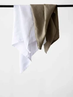 Tell Me More kökshandduk linne 50x70 cm Bleached white