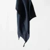 Tell Me More kökshandduk linne 50x70 cm Night blue
