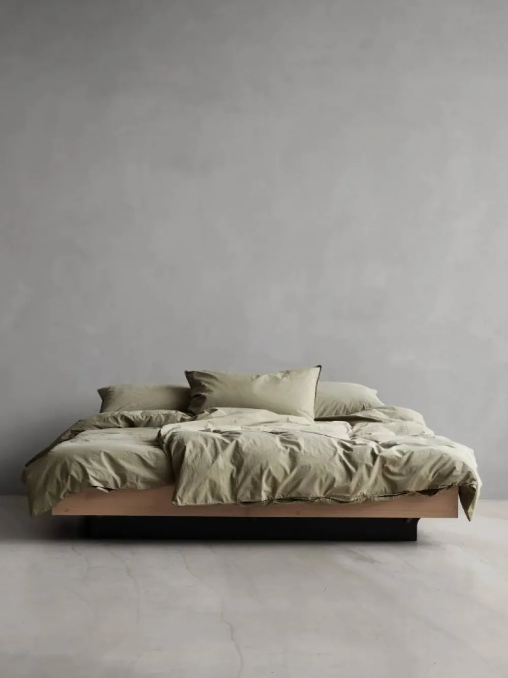 New Tell Me More påslakan bomull Olive 150x200 cm