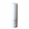 Tell Me More stearinljus M 15 cm Vit