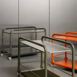 Lammhults Tension rullvagn Grey green-rostfritt stål