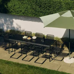 HAY Terrazza Hexagon parasoll Green-dark green