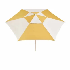 HAY Terrazza Hexagon parasoll Off white-ochre