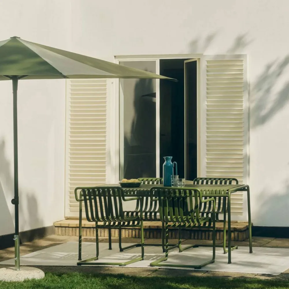 HAY Terrazza Square parasoll Green-dark green
