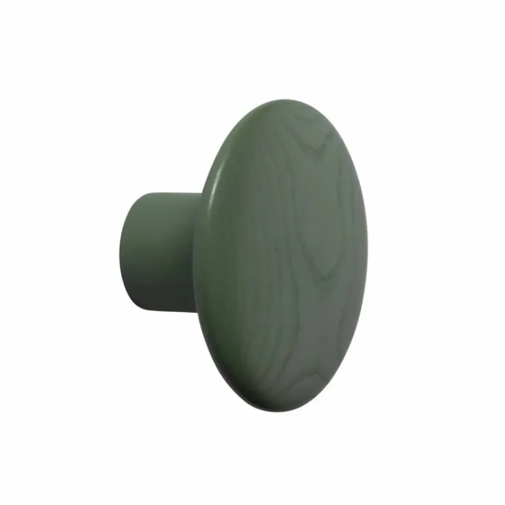 Barn Muuto The Dots klädkrok dusty green Ø9 cm