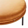 Sale Fogia Tiki fotpall Vintage cognac-svarta stålben