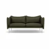 Best Fogia Tiki soffa 2-sits Vintage Olive-polished stainless steel