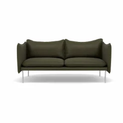 Best Fogia Tiki soffa 2-sits Vintage Olive-polished stainless steel