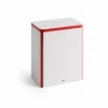 HAY Tin Container förvaringsburk large Off white-red
