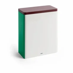 HAY Tin Container förvaringsburk x-large Off white-burgundy-green