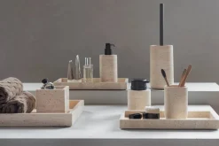 Mette Ditmer Travertine tandborsthållare 10 cm Linen