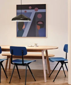 HAY Triangle Leg bänk water-based lacquered oak 150 cm