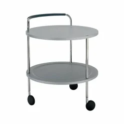 SMD Design Trolley Round Basic serveringsvagn ljusgrå kromstativ