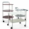 Discount SMD Design Trolley Round Basic serveringsvagn vit kromstativ