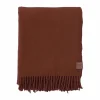 Sale Klippan Yllefabrik True ullpläd 130x200 cm Rust