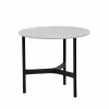 Cane-line Twist soffbord small Ø45 cm Fossil grey-lava grey