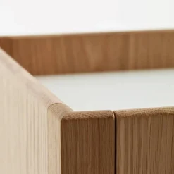 Discount Karl Andersson & Söner Upper sideboard Ek krökskiva vitt glas 63 5x84