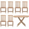 Skargaarden Viken matgrupp - 1 bord och 6 stolar - teak