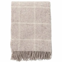 Outlet Klippan Yllefabrik Vinga ullpläd Beige