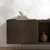 Vipp Cabinet H1 sideboard med ben Dark oak-marble doors