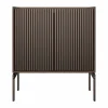 Vipp Cabinet H2 skåp med ben Dark oak-marble doors