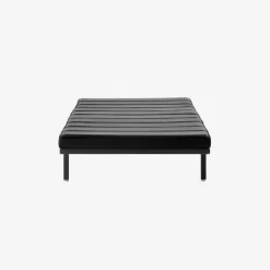Vipp 461 dagbädd 200x85x31 5 cm Black aluminium-black leather