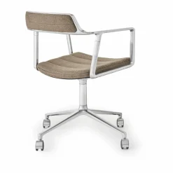 Vipp 452 Swivel kontorsstol med hjul Pol. aluminium-dark sand