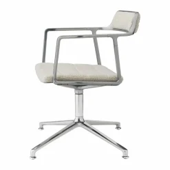 Vipp 452 Swivel kontorsstol Wavy off white-light grey-pol. aluminium