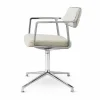 Hot Vipp 453 Swivel kontorsstol Wavy off white-light grey-pol. aluminium