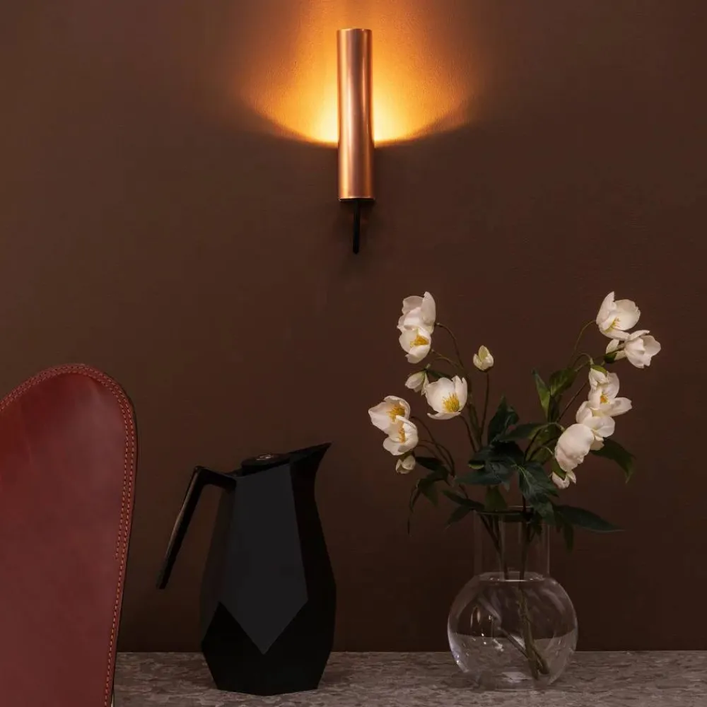 Örsjö Belysning Visir vägglampa rå mässing