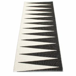 Clearance Pappelina Vivi gångmatta black/vanilla 70x350 cm