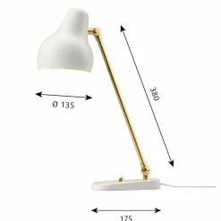 Louis Poulsen VL38 bordslampa Vit