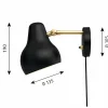 Sale Louis Poulsen VL38 vägglampa Svart
