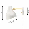 Outlet Louis Poulsen VL38 vägglampa Vit