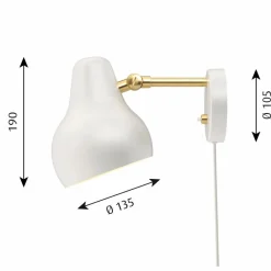 Outlet Louis Poulsen VL38 vägglampa Vit