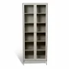 Hot Mavis Volt vitrinskåp 190 cm beige Detaljer i rostfritt stål