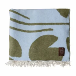 Outlet Fine Little Day Water lilies pläd 130x220 cm Blue-green