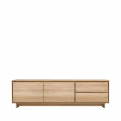Ethnicraft Wave mediabänk 60x210 cm Hårdvaxoljad ek