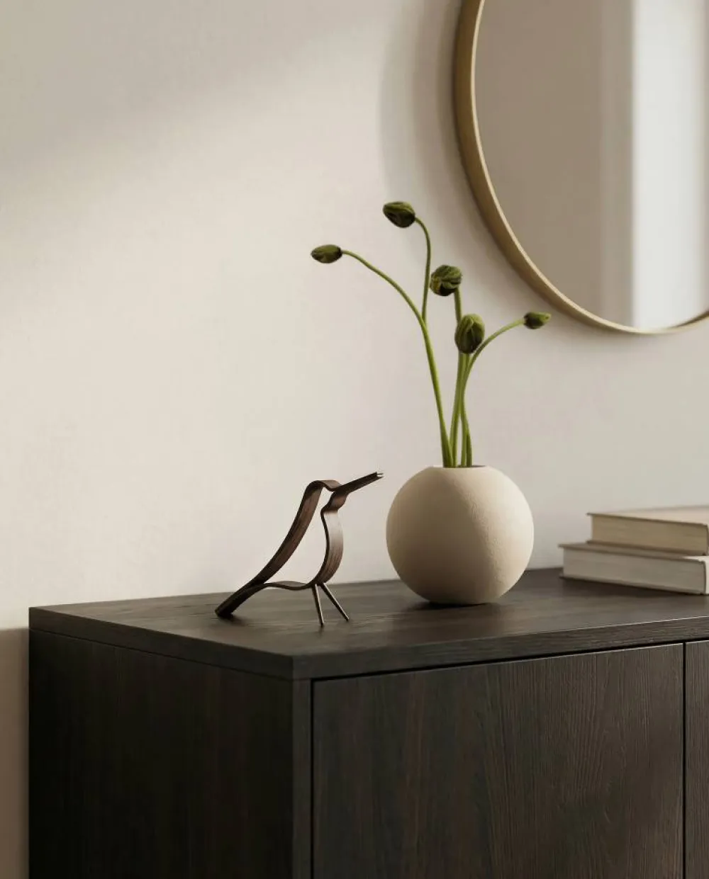 Cooee Design Woody Bird liten Mörkbetsad ek