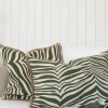 Classic Collection Zebra kudde 40x60 cm Grön
