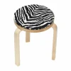 Online Artek Zebra sittdyna Ø34 cm Svart-vit