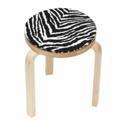 Online Artek Zebra sittdyna Ø34 cm Svart-vit