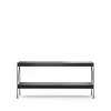 Audo Copenhagen Zet hyllsystem oak black stained 1x2 black steel base