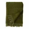 Outlet Klippan Yllefabrik Zigzag ullpläd 130x200 cm Basil